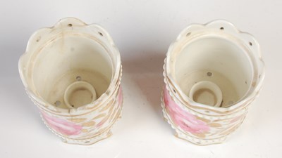 Lot 781 - A pair of 19th century English porcelain...