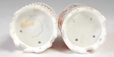 Lot 781 - A pair of 19th century English porcelain...