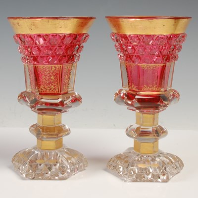 Lot 705 - A pair of late 19th/ early 20th century ruby...