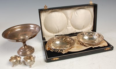 Lot 483 - A collection of silver ware, to include a...
