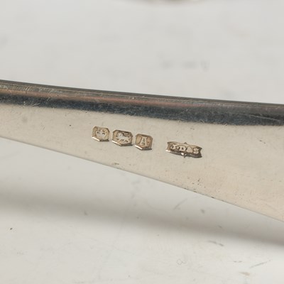 Lot 494 - A part canteen of silver flat ware, comprising...
