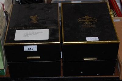 Lot 244 - One boxed flagon of QE2 Highland scotch whisky,...