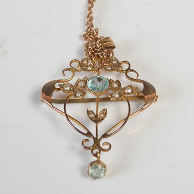 Lot 627 - An early 20th century yellow metal, split...