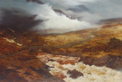Lot 436 - Peter Graham RA (1836-1921) Highland moorland...