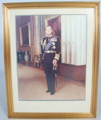 Lot 371 - Peter Grujeon A portrait of Prince Phillip,...