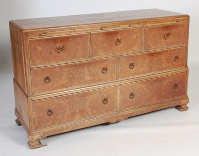 Lot 120 - An early 20th century walnut chest by Whytock...