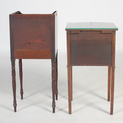 Lot 3 - A 19th century mahogany bedside locker, the...