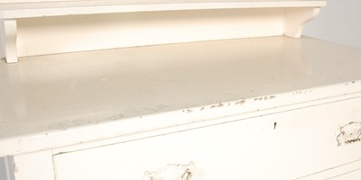 Lot 74 - An early 20th century later white painted pine...