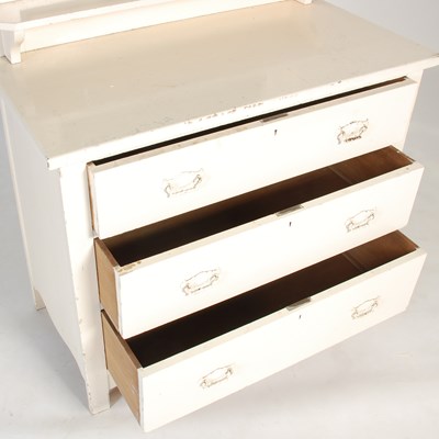 Lot 74 - An early 20th century later white painted pine...