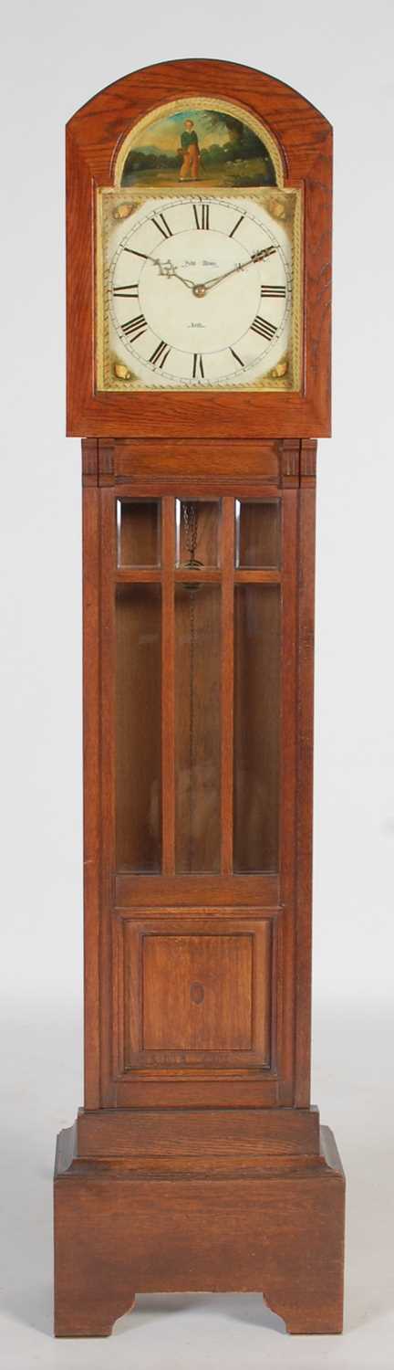 Lot 1 - A 19th century longcase clock movement by John...