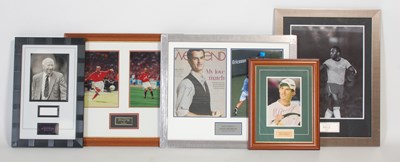 Lot 358 - A collection of six framed sporting...