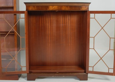 Lot 38 - A mahogany display cabinet, fitted with two...