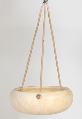 Lot 206 - An early 20th century alabaster plafonnier,...