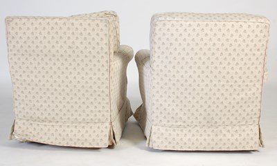 Lot 81 - Two similar armchairs, one with loose cushion...