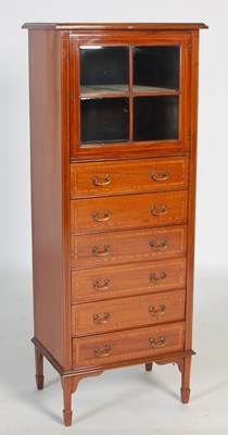 Lot 99 - An Edwardian mahogany and satinwood banded...