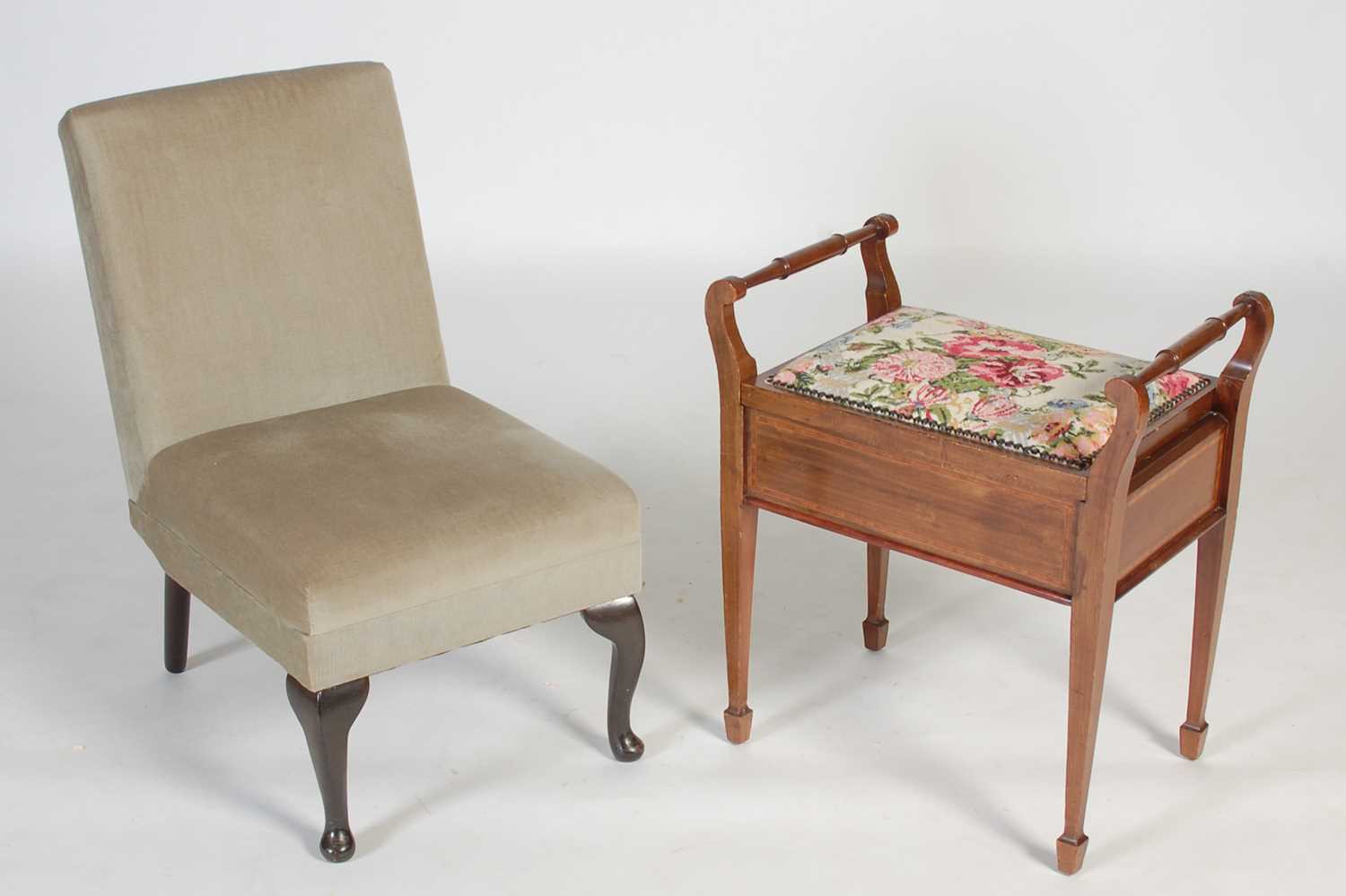 Lot 85 - An Edwardian mahogany and satinwood banded...