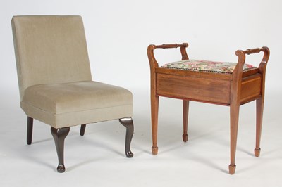 Lot 85 - An Edwardian mahogany and satinwood banded...