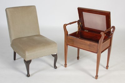 Lot 85 - An Edwardian mahogany and satinwood banded...
