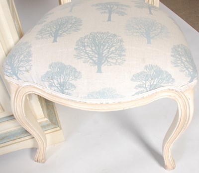 Lot 29 - A group of off-white and blue painted bedroom...