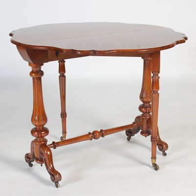 Lot 76 - A 19th century walnut Sutherland table, the...
