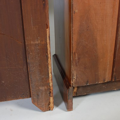 Lot 23 - A walnut open bookcase, with applied gilt...