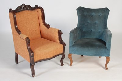 Lot 124 - An early 20th century mahogany armchair, with...