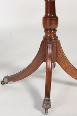 Lot 24 - A reproduction mahogany drum shaped occasional...