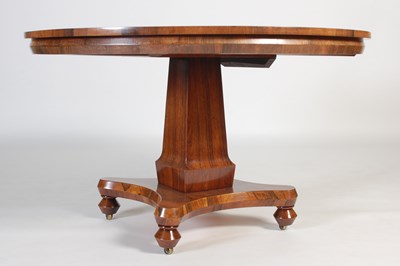 Lot 65 - A 19th century rosewood snap-top supper table,...