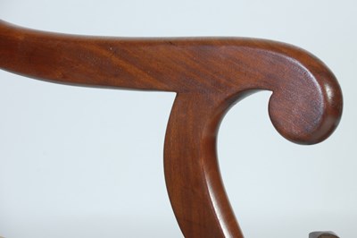 Lot 77 - A 19th century mahogany elbow chair, with...