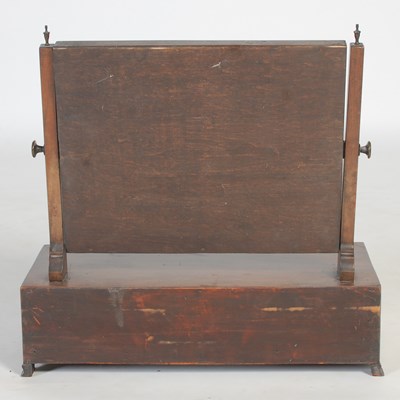 Lot 36 - A 19th century mahogany dressing table mirror,...