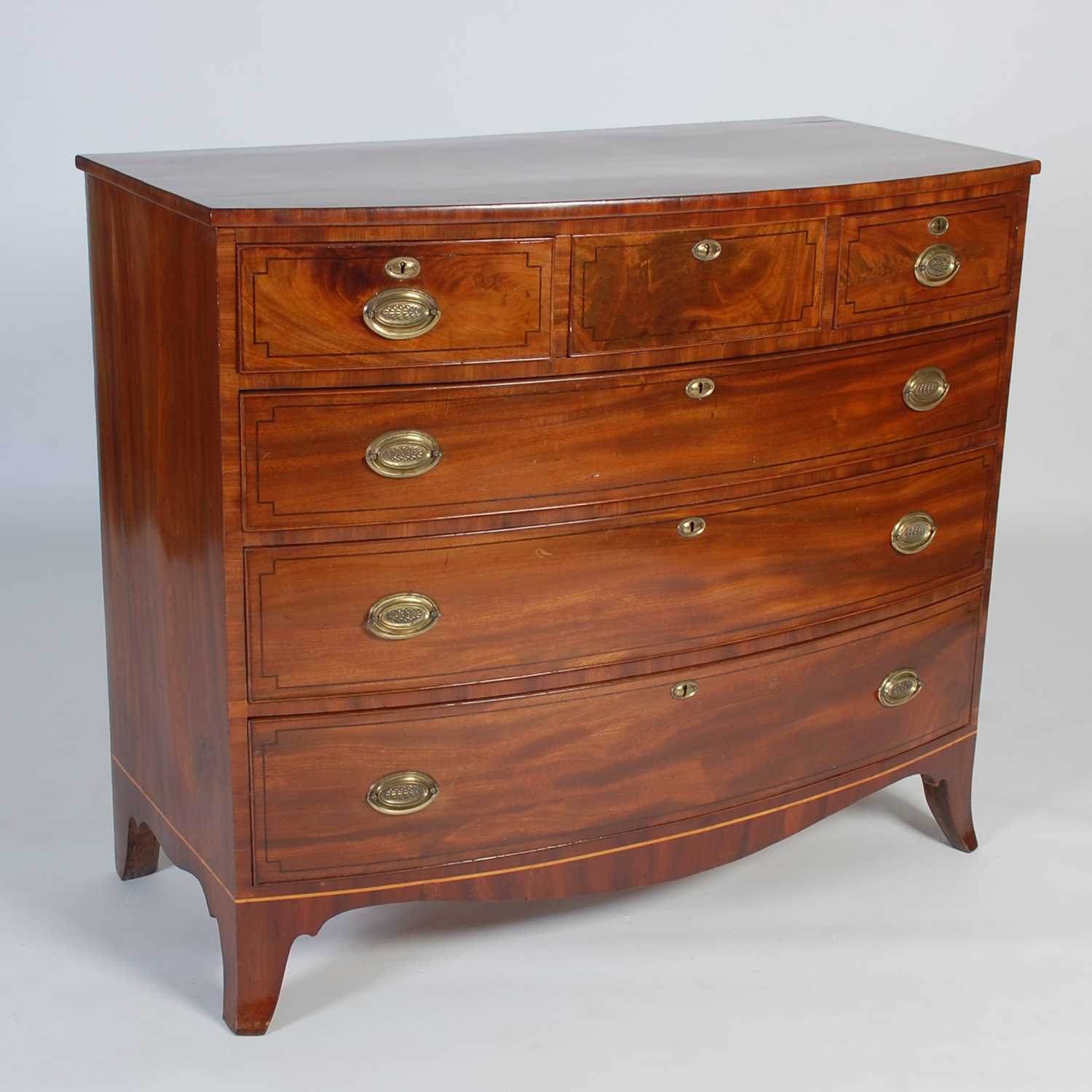 Lot 66 - A 19th century mahogany and ebony lined...