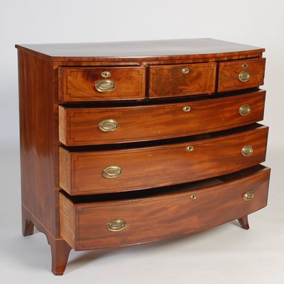 Lot 66 - A 19th century mahogany and ebony lined...
