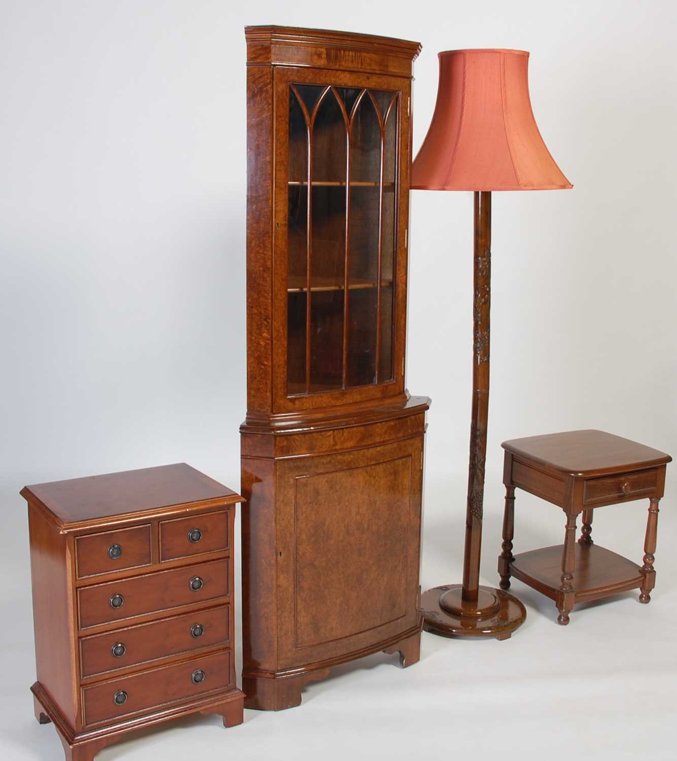 Lot 47 - A group of furniture, to include a walnut...