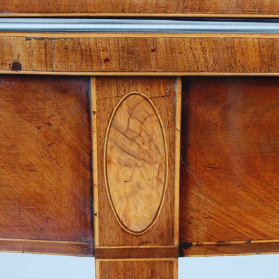 Lot 18 - A George III mahogany and boxwood lined...
