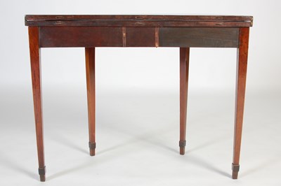 Lot 18 - A George III mahogany and boxwood lined...