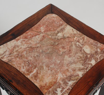 Lot 37 - A Chinese darkwood urn stand/ occasional table,...