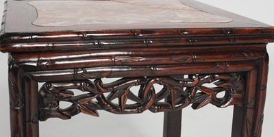Lot 37 - A Chinese darkwood urn stand/ occasional table,...
