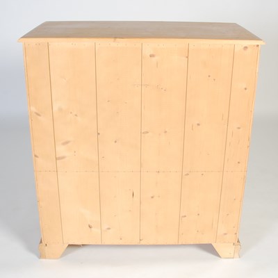 Lot 4 - A pine chest, fitted with two short over four...