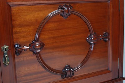 Lot 9 - An early 20th century mahogany mirror back...