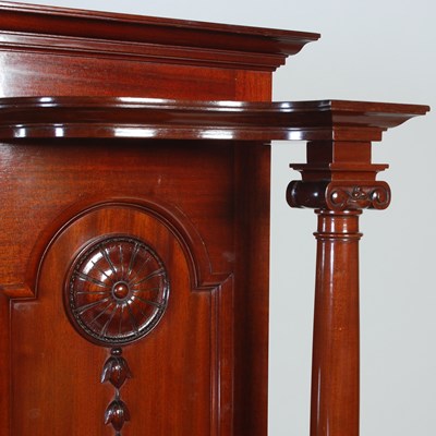 Lot 9 - An early 20th century mahogany mirror back...