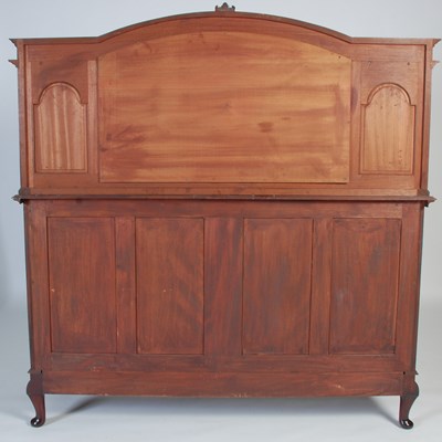 Lot 9 - An early 20th century mahogany mirror back...