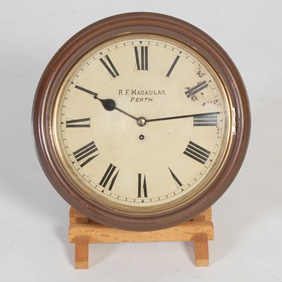 Lot 290 - A 19th century mahogany wall clock, R. F....