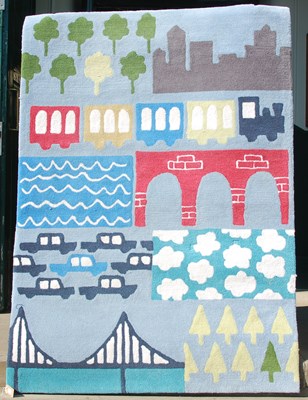 Lot 158 - A Designers Guild kids 'Going Places' rug,...