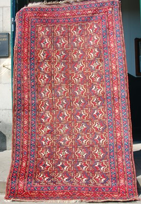 Lot 156 - A Persian rug, the rectangular ground...
