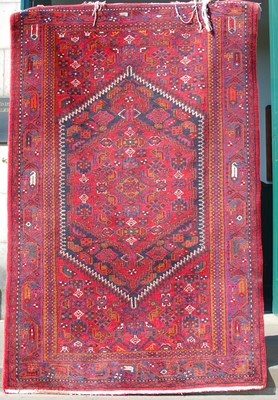 Lot 170 - A Persian rug, 20th century, the rectangular...