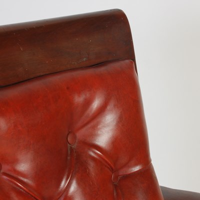 Lot 53 - A 19th century mahogany elbow chair, the...