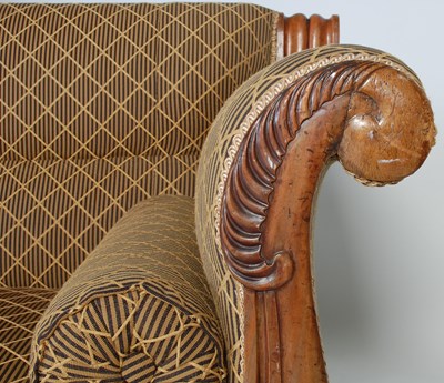 Lot 31 - An early 19th century Goncalo Alves sofa, the...