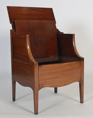Lot 14 - A 19th century mahogany and boxwood lined...