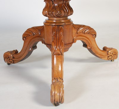 Lot 84 - A 19th century rosewood snap-top supper table,...
