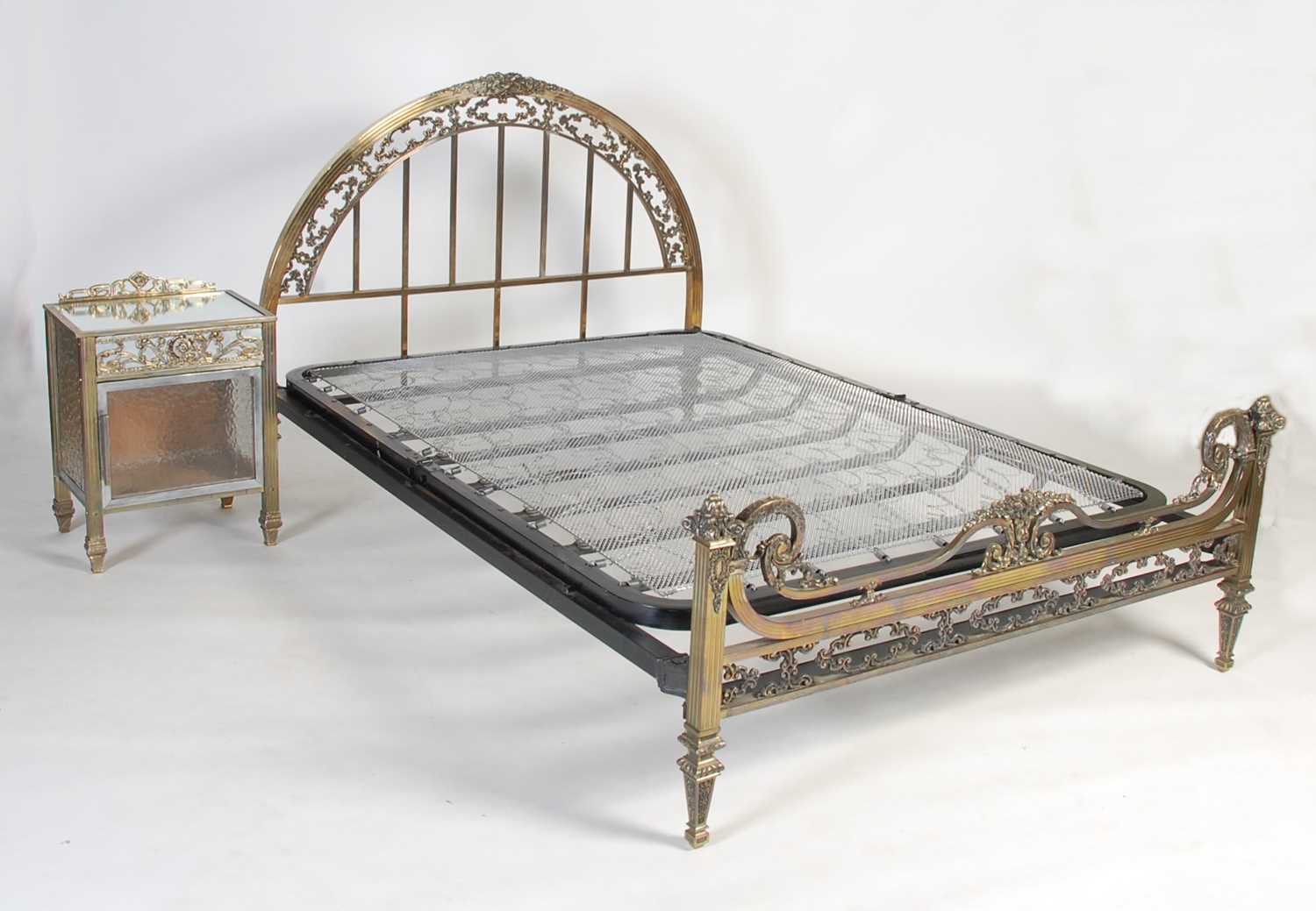 Lot 80 - An early 20th century Art Deco style brass...